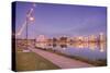 Sunset Walk at Lake Merritt, Oakland, California-Vincent James-Stretched Canvas