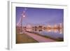 Sunset Walk at Lake Merritt, Oakland, California-Vincent James-Framed Photographic Print