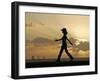 Sunset Walker, Honolulu, Hawaii-Marco Garcia-Framed Photographic Print