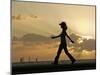 Sunset Walker, Honolulu, Hawaii-Marco Garcia-Mounted Photographic Print