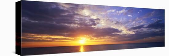 Sunset, Water, Ocean, Caribbean Island, Grand Cayman Island-null-Stretched Canvas