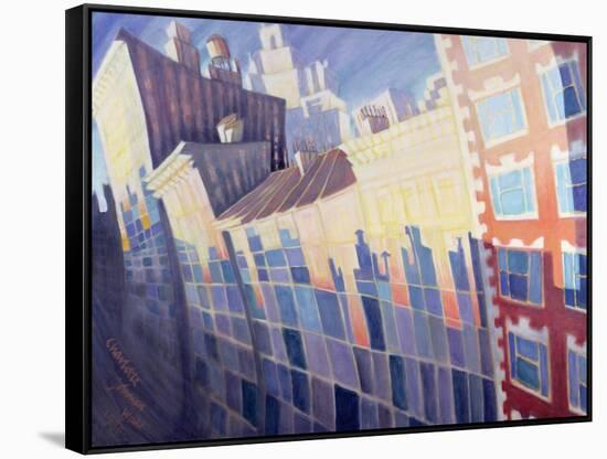 Sunset, Waverly Place, New York City, 1995-Charlotte Johnson Wahl-Framed Stretched Canvas