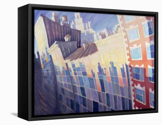 Sunset, Waverly Place, New York City, 1995-Charlotte Johnson Wahl-Framed Stretched Canvas