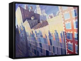 Sunset, Waverly Place, New York City, 1995-Charlotte Johnson Wahl-Framed Stretched Canvas