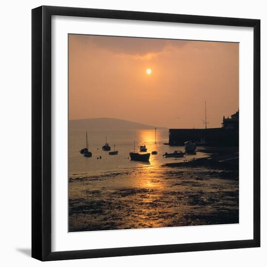 Sunset, Weston-Super-Mare, Somerset-Peter Thompson-Framed Photographic Print