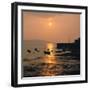 Sunset, Weston-Super-Mare, Somerset-Peter Thompson-Framed Photographic Print