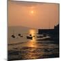 Sunset, Weston-Super-Mare, Somerset-Peter Thompson-Mounted Photographic Print