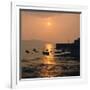 Sunset, Weston-Super-Mare, Somerset-Peter Thompson-Framed Photographic Print