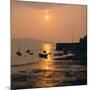 Sunset, Weston-Super-Mare, Somerset-Peter Thompson-Mounted Photographic Print