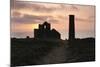 Sunset, Wheal Coates Tin Mine, St Agnes, Cornwall, 2009-Peter Thompson-Mounted Photographic Print