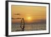 Sunset, Windsurfing, Ocean, Maui, Hawaii, USA-Gerry Reynolds-Framed Photographic Print