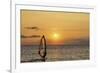 Sunset, Windsurfing, Ocean, Maui, Hawaii, USA-Gerry Reynolds-Framed Photographic Print