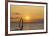 Sunset, Windsurfing, Ocean, Maui, Hawaii, USA-Gerry Reynolds-Framed Photographic Print