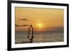 Sunset, Windsurfing, Ocean, Maui, Hawaii, USA-Gerry Reynolds-Framed Photographic Print