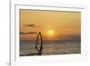 Sunset, Windsurfing, Ocean, Maui, Hawaii, USA-Gerry Reynolds-Framed Photographic Print