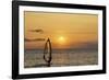 Sunset, Windsurfing, Ocean, Maui, Hawaii, USA-Gerry Reynolds-Framed Photographic Print