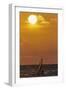 Sunset, Windsurfing, Ocean, Maui, Hawaii, USA-Gerry Reynolds-Framed Photographic Print