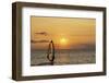 Sunset, Windsurfing, Ocean, Maui, Hawaii, USA-Gerry Reynolds-Framed Premium Photographic Print