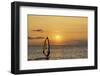 Sunset, Windsurfing, Ocean, Maui, Hawaii, USA-Gerry Reynolds-Framed Premium Photographic Print