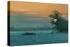 Sunset: Winter Landscape, 1989-Gillian Furlong-Stretched Canvas