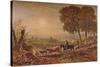 Sunset with Cattle, 1841-George Barret Junior-Stretched Canvas