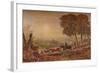 Sunset with Cattle, 1841-George Barret Junior-Framed Giclee Print