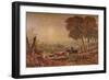 Sunset with Cattle, 1841-George Barret Junior-Framed Giclee Print