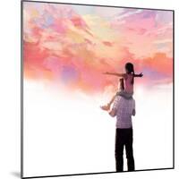 Sunset with Dad-Nancy Tillman-Mounted Art Print