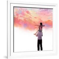 Sunset with Dad-Nancy Tillman-Framed Art Print