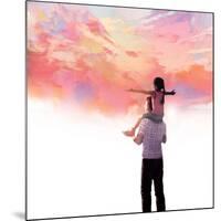 Sunset with Dad-Nancy Tillman-Mounted Art Print