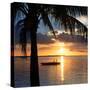 Sunset with Floating Platform - Miami - Florida-Philippe Hugonnard-Stretched Canvas