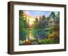 Sunset with Grandpa-Dominic Davison-Framed Art Print