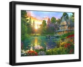 Sunset with Grandpa-Dominic Davison-Framed Art Print