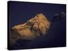 Sunset with Mountains, Nepal-Michael Brown-Stretched Canvas