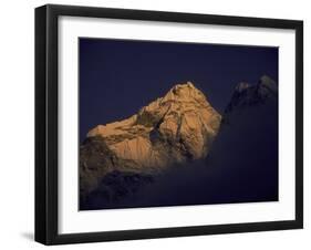 Sunset with Mountains, Nepal-Michael Brown-Framed Premium Photographic Print