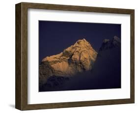 Sunset with Mountains, Nepal-Michael Brown-Framed Photographic Print