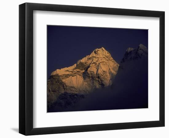 Sunset with Mountains, Nepal-Michael Brown-Framed Photographic Print