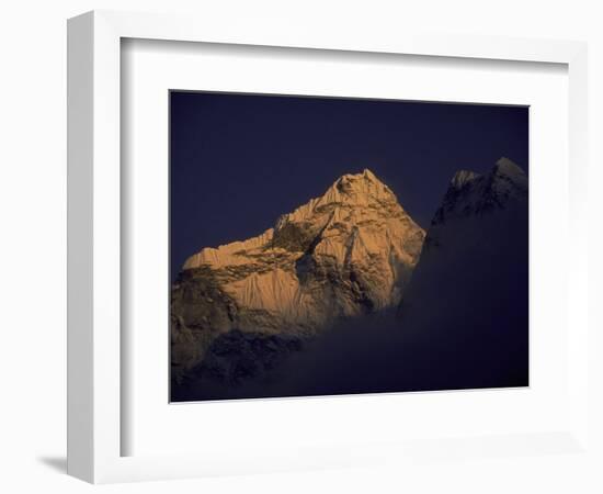 Sunset with Mountains, Nepal-Michael Brown-Framed Photographic Print