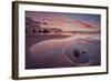 Sunset with Orange Clouds, Bandon Beach, Oregon, United States of America, North America-James-Framed Premium Photographic Print