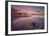 Sunset with Orange Clouds, Bandon Beach, Oregon, United States of America, North America-James-Framed Premium Photographic Print