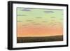 Sunset with Wildflowers-James W. Johnson-Framed Giclee Print