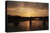 Sunset Yacht-Sebastien Lory-Stretched Canvas