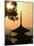 Sunset, Yasaka No to Pagoda, Kyoto City, Honshu, Japan-Christian Kober-Mounted Photographic Print