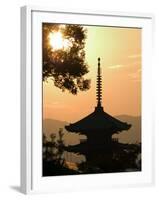 Sunset, Yasaka No to Pagoda, Kyoto City, Honshu, Japan-Christian Kober-Framed Photographic Print