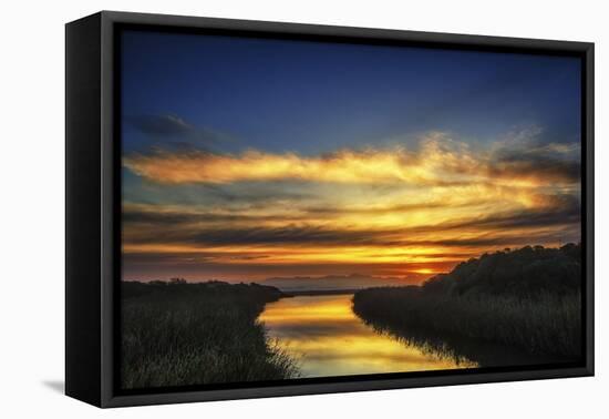 Sunset-Pixie Pics-Framed Stretched Canvas