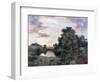 Sunset-Thomas Moran-Framed Giclee Print