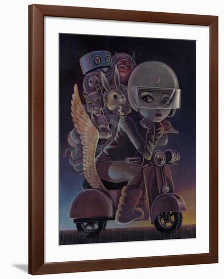 Sunset-Aaron Jasinski-Framed Art Print