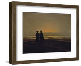 Sunset-Caspar David Friedrich-Framed Giclee Print