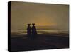 Sunset-Caspar David Friedrich-Stretched Canvas