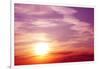 Sunset-frenta-Framed Art Print